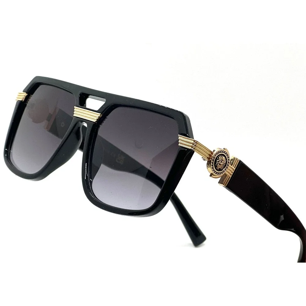 Sunglasses Oversized Gradient Black Lens Retro Beach Party Shades‎ Eye Glasses